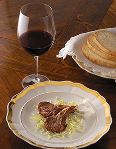 Refosco di Faedis con Costolette di Agnello