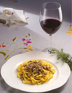 Refosco di Faedis con Pappardelle al Ragu di Anatra